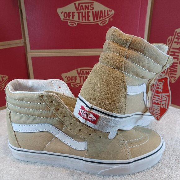 Vans Men's 8/Women's 9.5 Sk8-Hi Taos Taupe/True White VN0A32QGYUU - Picture 9 of 12
